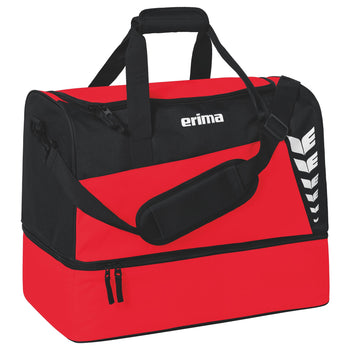 ERIMA SIX WINGS Sporttasche mit Bodenfach (rot/schwarz)