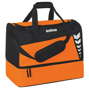 ERIMA SIX WINGS Sporttasche mit Bodenfach (orange/schwarz)