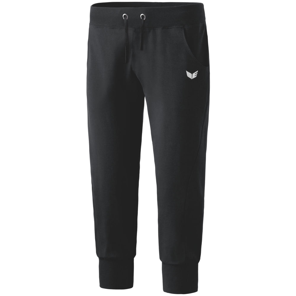 ERIMA 3/4 Sweathose mit Bündchen Damen (schwarz)