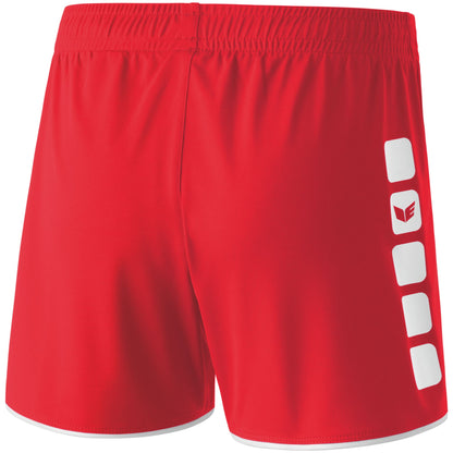 ERIMA CLASSIC 5-C Shorts Damen (rot/weiß)