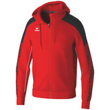 ERIMA EVO STAR Trainingsjacke mit Kapuze (rot/schwarz)