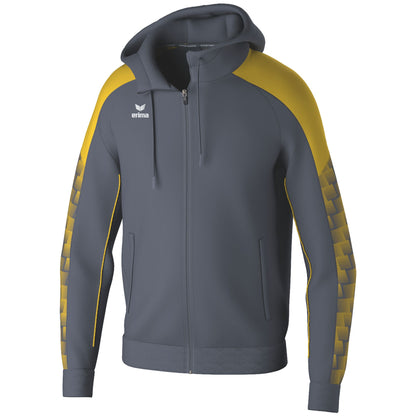 ERIMA EVO STAR Trainingsjacke mit Kapuze (slate grey/gelb)