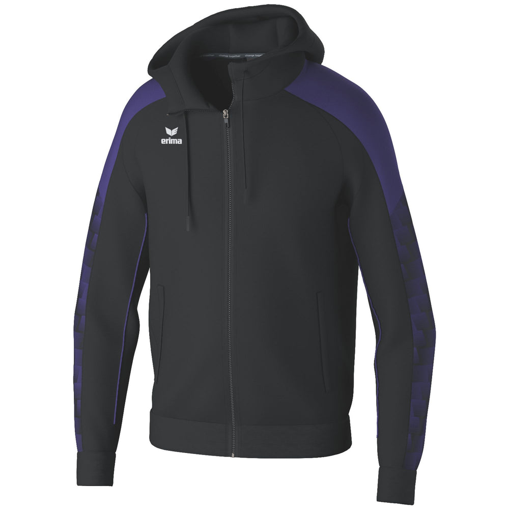 ERIMA EVO STAR Trainingsjacke mit Kapuze (schwarz/ultra violet)