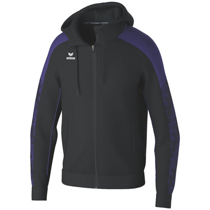 ERIMA EVO STAR Trainingsjacke mit Kapuze (schwarz/ultra violet)