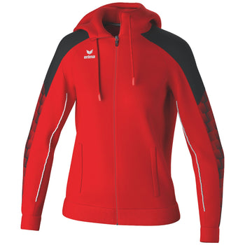 ERIMA EVO STAR Trainingsjacke mit Kapuze Damen (rot/schwarz)