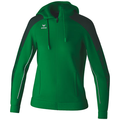 ERIMA EVO STAR Trainingsjacke mit Kapuze Damen (smaragd/pine grove)