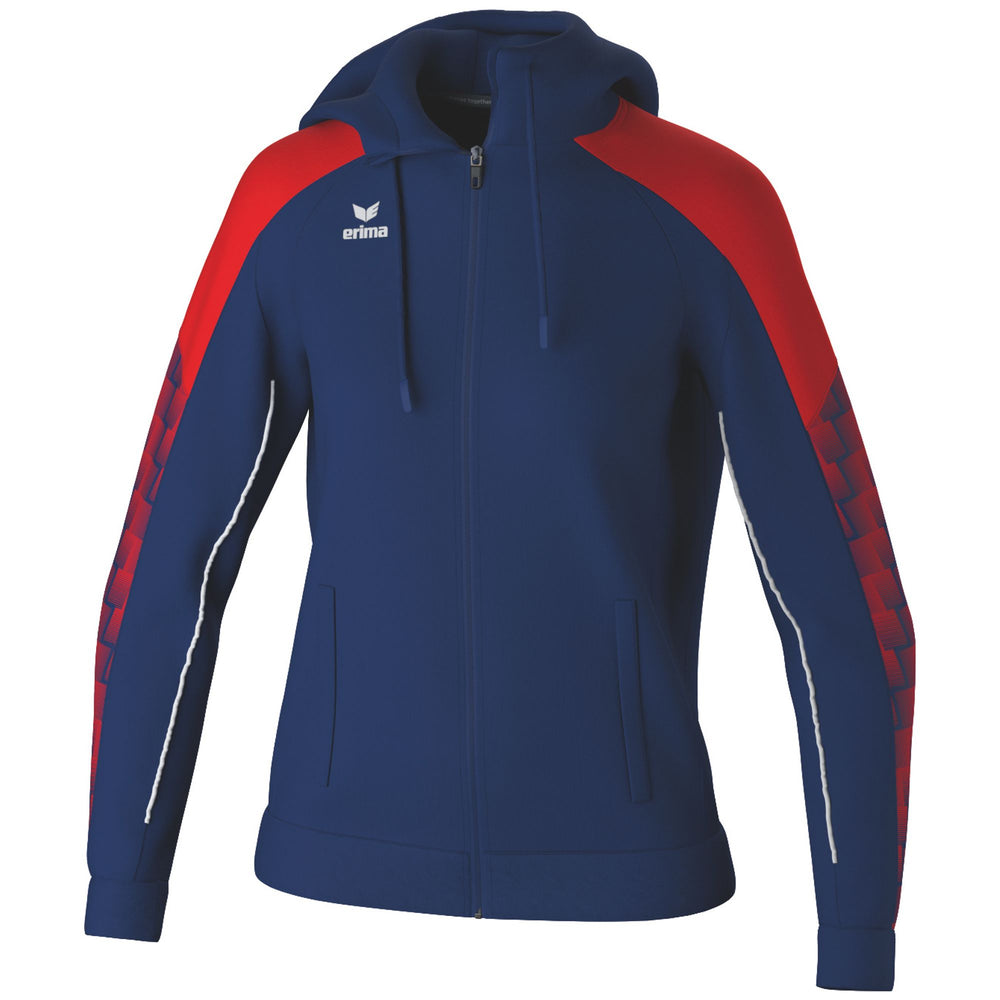 ERIMA EVO STAR Trainingsjacke mit Kapuze Damen (new navy/rot)