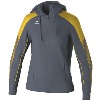 ERIMA EVO STAR Trainingsjacke mit Kapuze Damen (slate grey/gelb)