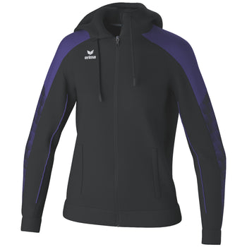 ERIMA EVO STAR Trainingsjacke mit Kapuze Damen (schwarz/ultra violet)