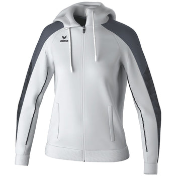 ERIMA EVO STAR Trainingsjacke mit Kapuze Damen (weiß/schwarz)