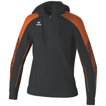 ERIMA EVO STAR Trainingsjacke mit Kapuze Damen (schwarz/orange)