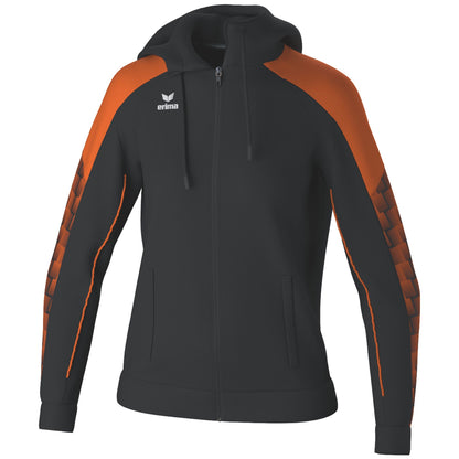 ERIMA EVO STAR Trainingsjacke mit Kapuze Damen (schwarz/orange)