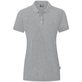 JAKO Polo Organic Damen (hellgrau meliert)