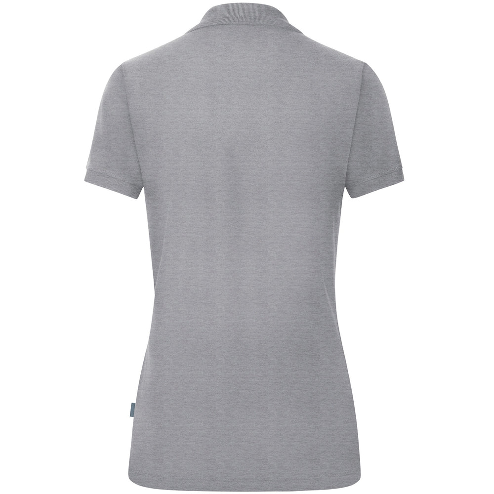 JAKO Polo Organic Damen (hellgrau meliert)