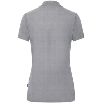 JAKO Polo Organic Damen (hellgrau meliert)