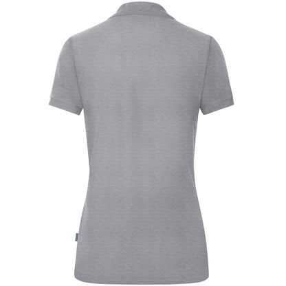 JAKO Polo Organic Damen (hellgrau meliert)