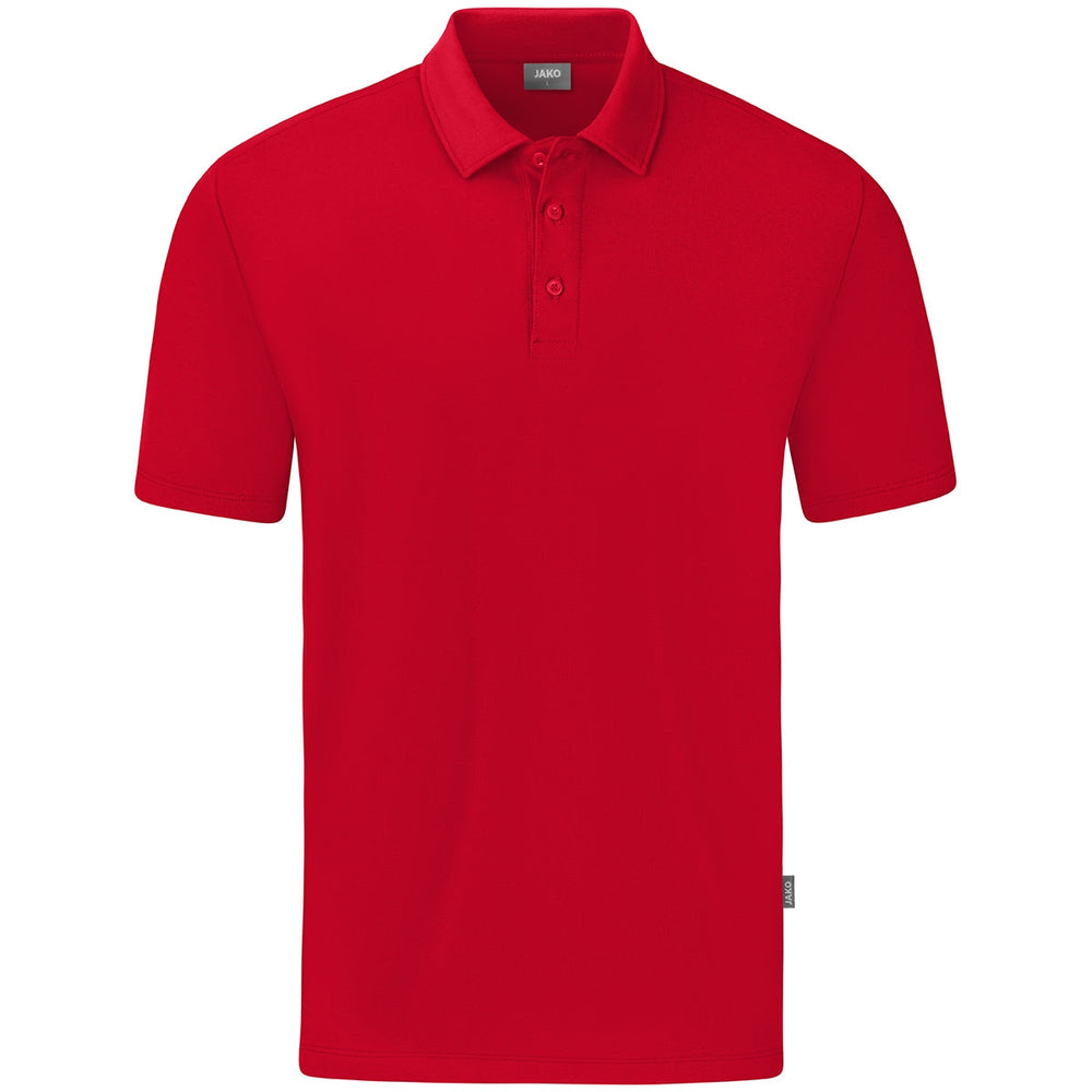JAKO Polo Organic Stretch Unisex Rot