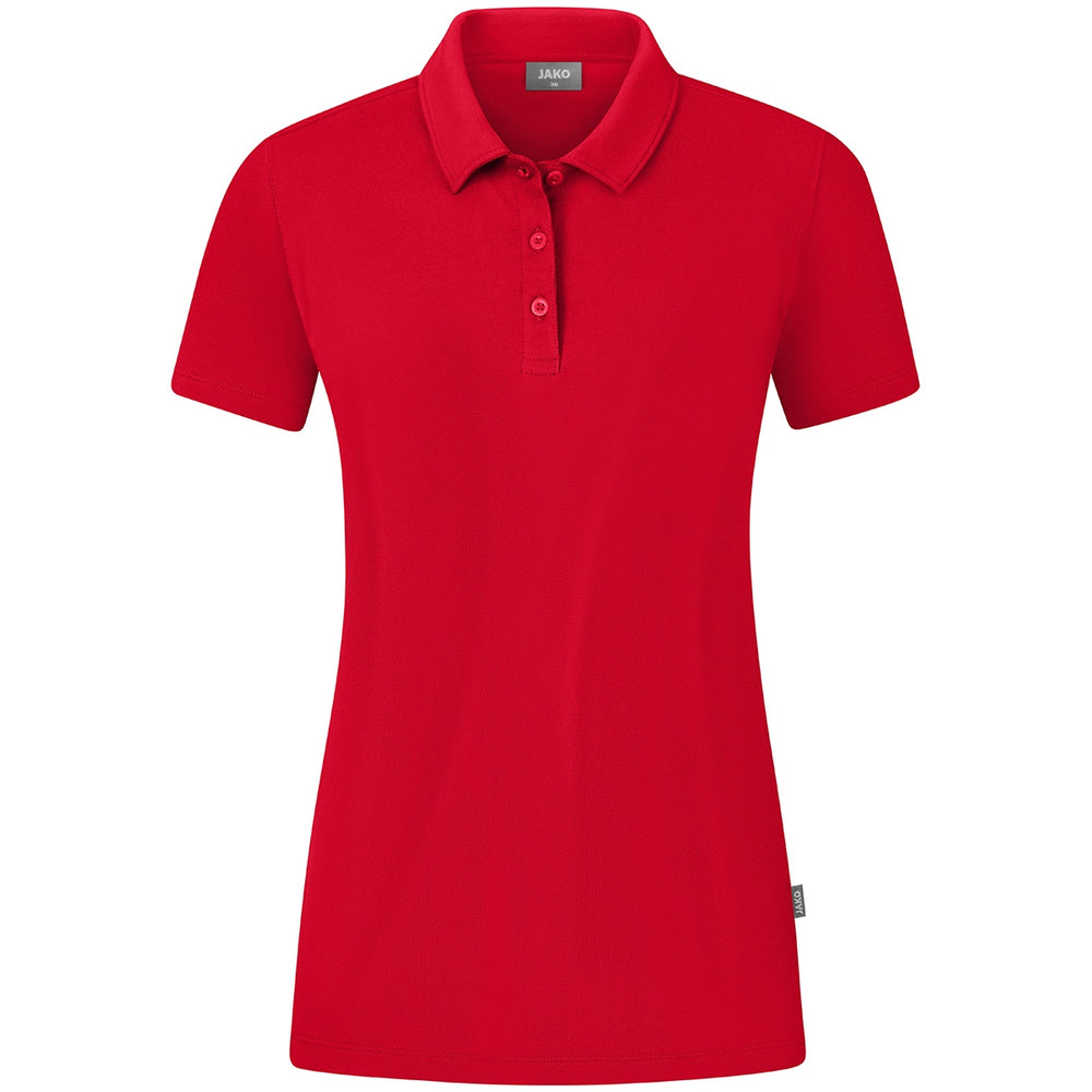 JAKO Polo Organic Stretch Damen (rot)