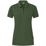 JAKO Polo Organic Stretch Damen (oliv)
