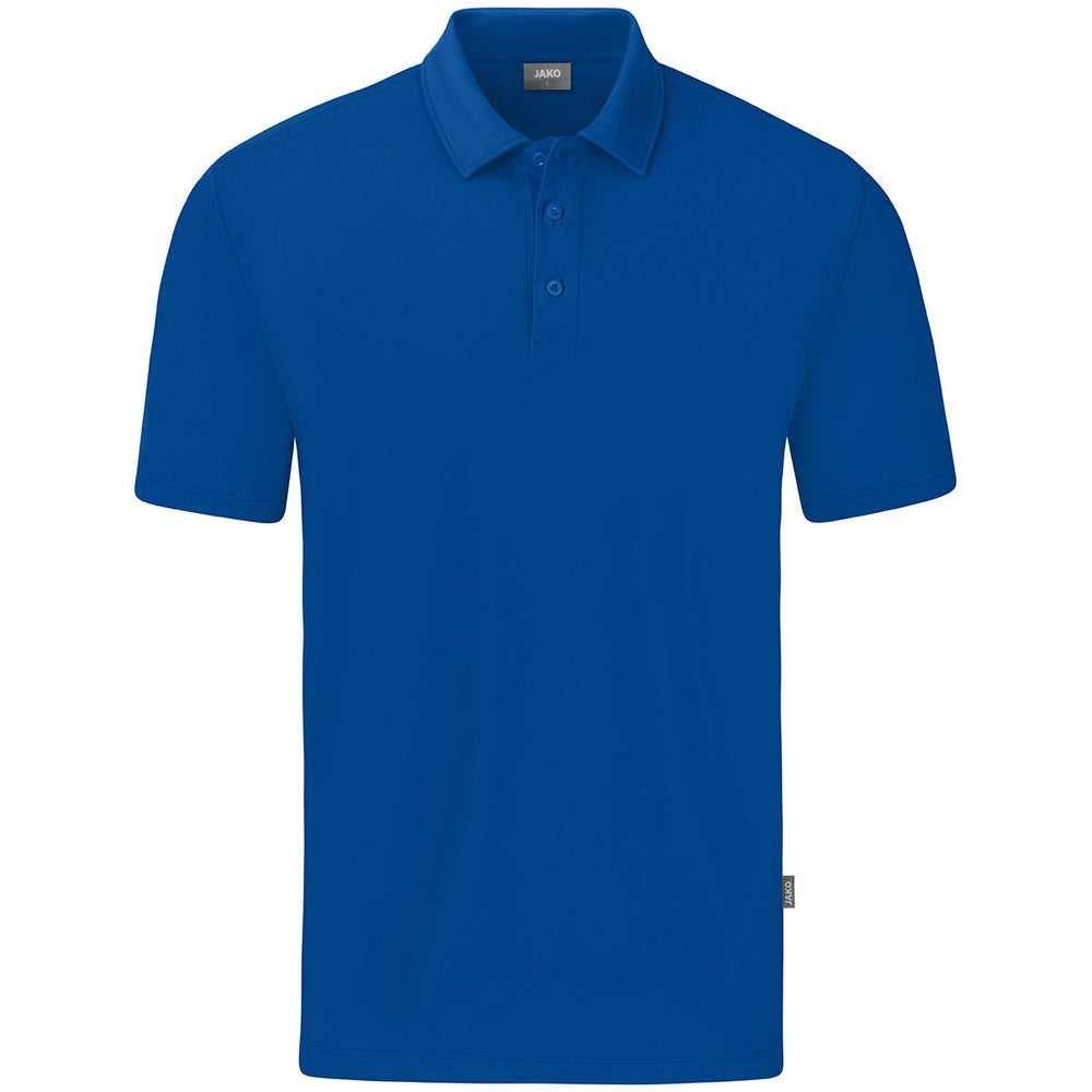 JAKO Polo Organic Stretch Unisex Blau