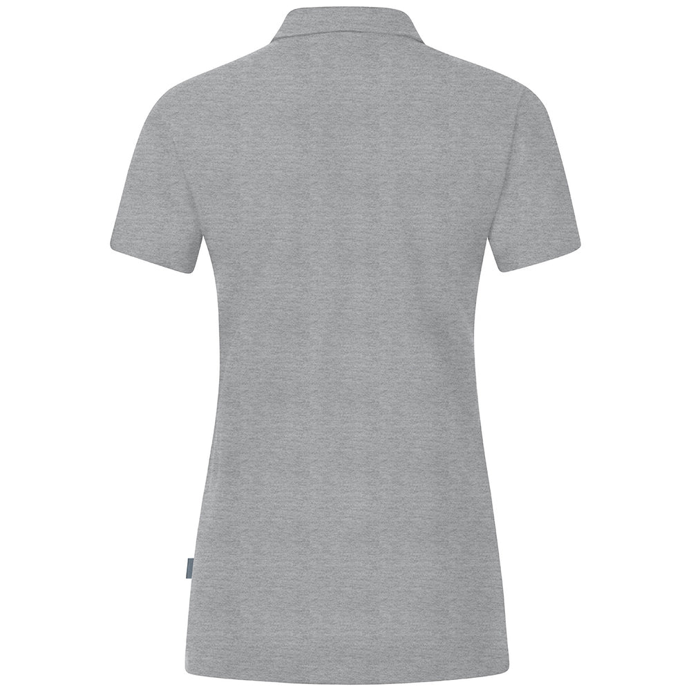 JAKO Polo Organic Stretch Damen (hellgrau meliert)