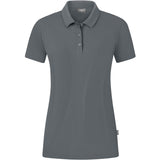 JAKO Polo Organic Stretch Damen (steingrau)