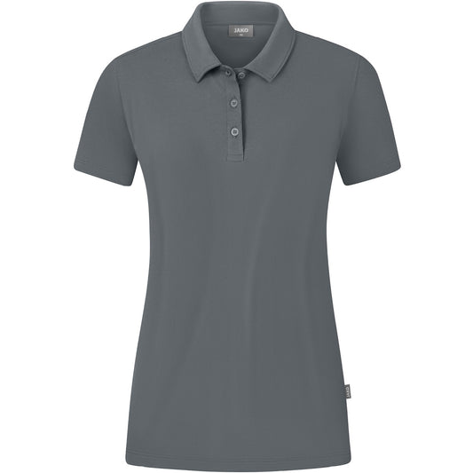JAKO Polo Organic Stretch Damen (steingrau)