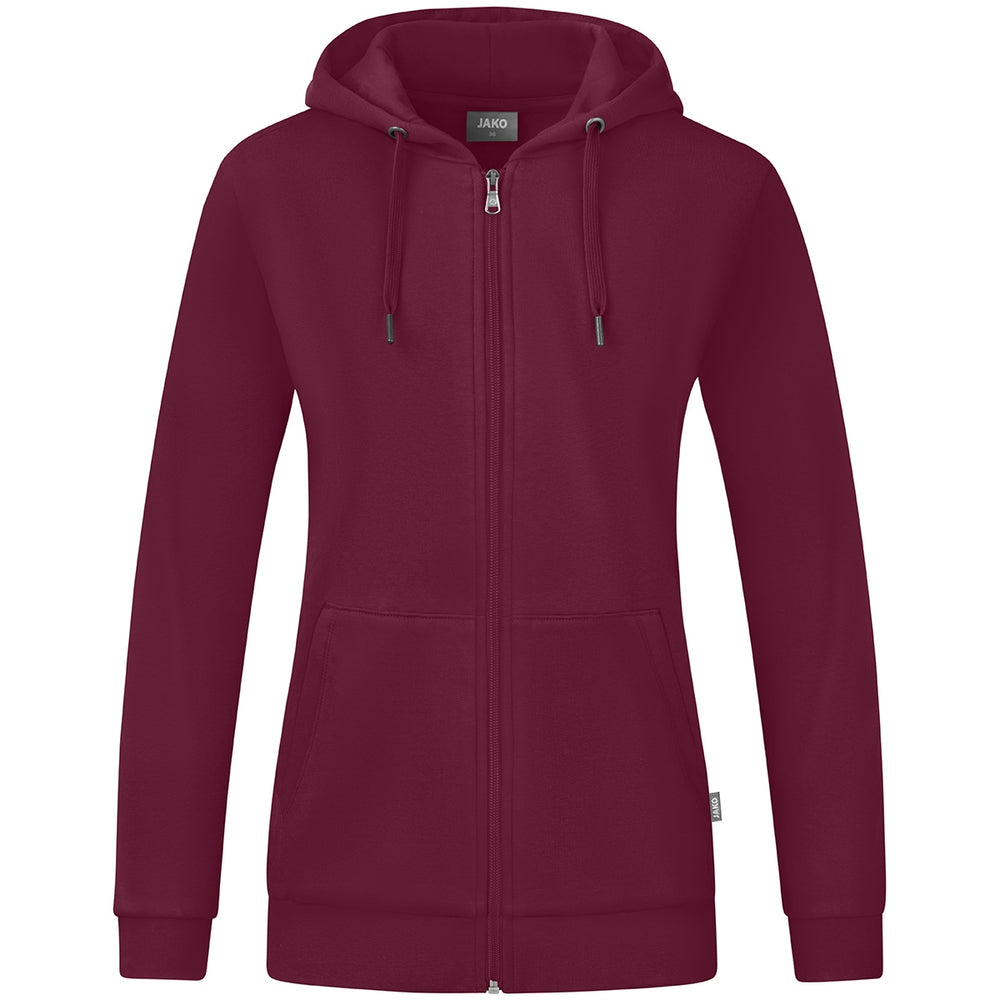 JAKO Kapuzenjacke Organic Damen (maroon)