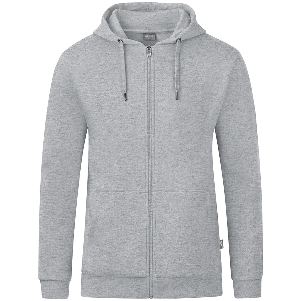 JAKO Kapuzenjacke Organic (hellgrau meliert)