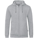 JAKO Kapuzenjacke Organic (hellgrau meliert)