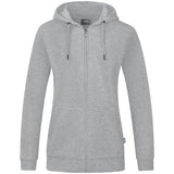 JAKO Kapuzenjacke Organic Damen (hellgrau meliert)