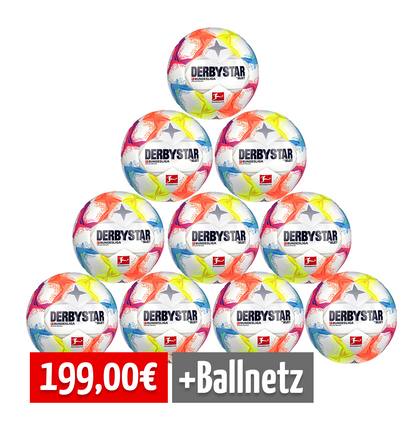 Derbystar 10er Ballpaket BL BRILLANT REPLICA v22 Bunt 5