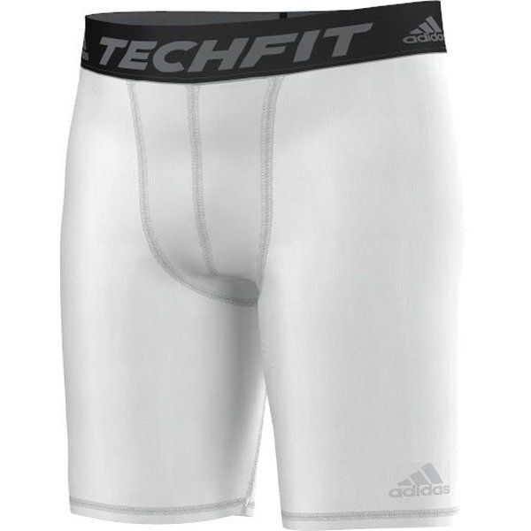 ADIDAS Tech Fit Base Short Weiss Schwarz