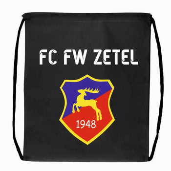 FC FW Zetel Fan Turnbeutel Schwarz