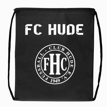 FC Hude Fan Turnbeutel Schwarz