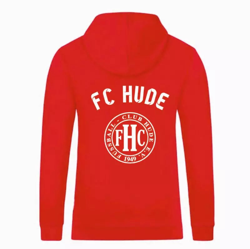 FC Hude Fan Hoodie Kinder Rot