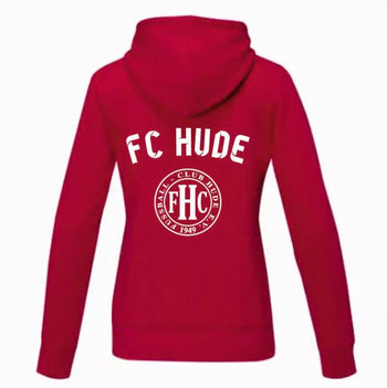 FC Hude Fan Hoodie Damen Rot