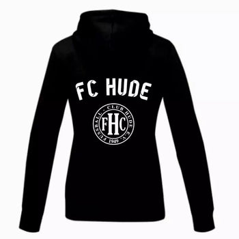 FC Hude Fan Hoodie Damen Schwarz