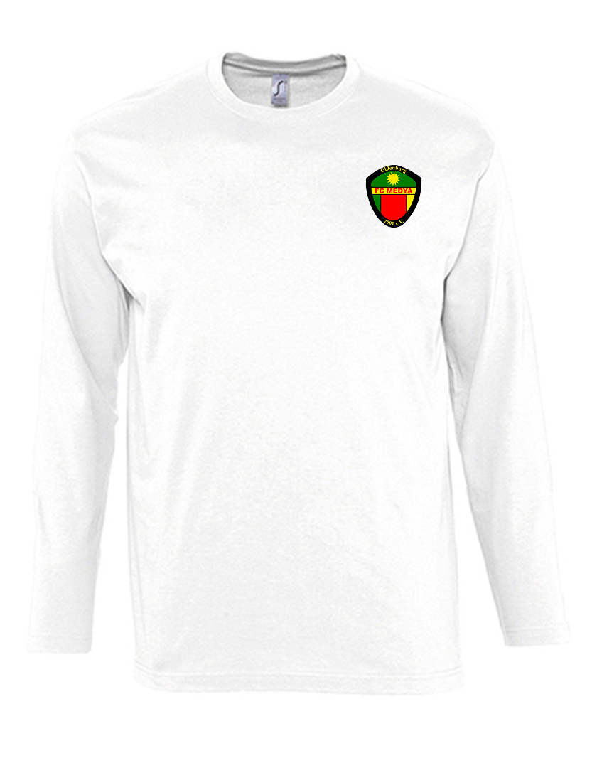 FC Medya Fan - Longsleeve Herren weiß