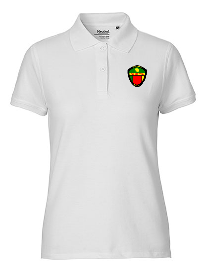 FC Medya Fan - Poloshirt Fairtrade Damen weiß