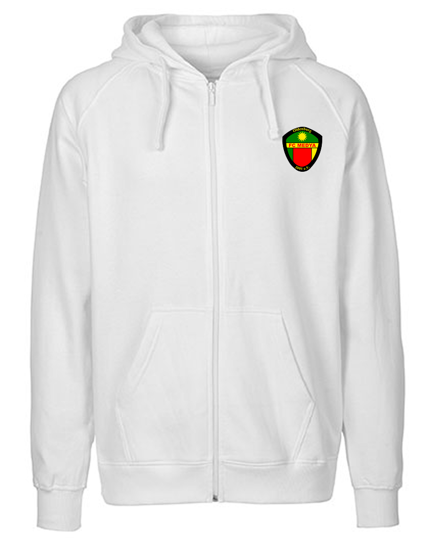 FC Medya Fan - Sweatjacke Fairtrade Herren weiß