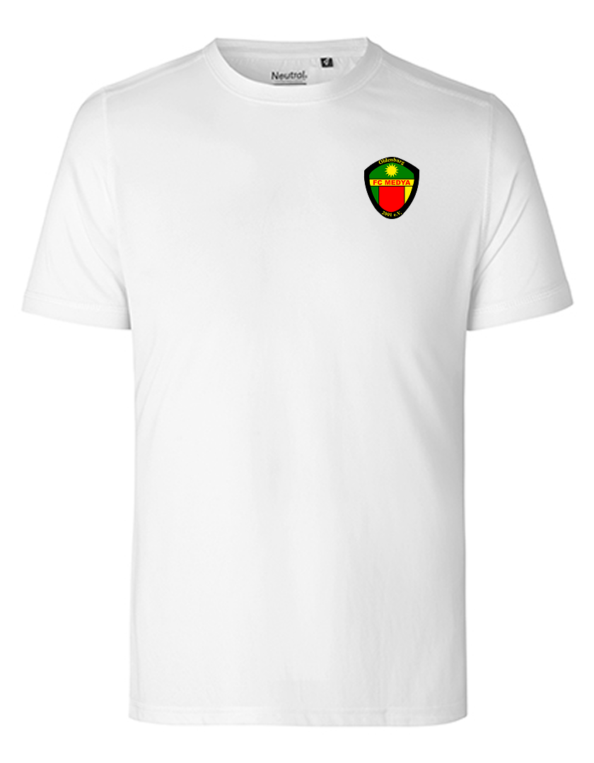 FC Medya Fan - Polyestershirt Fairtrade Herren weiß