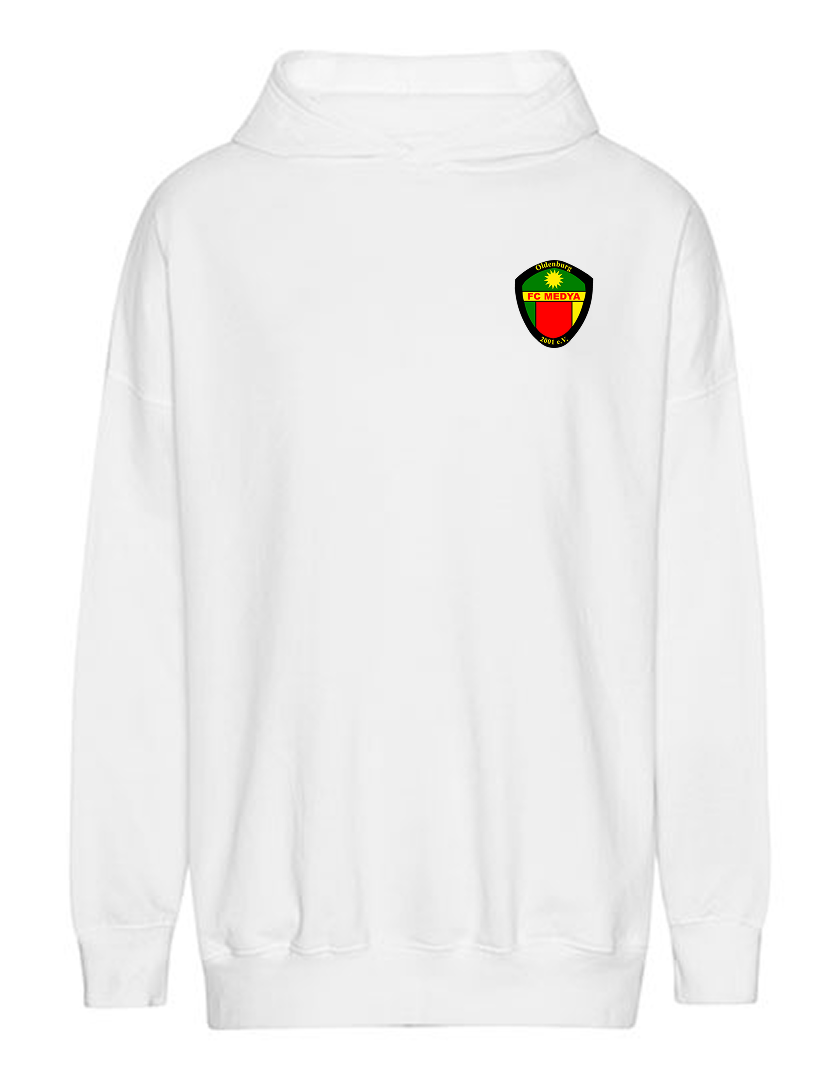 FC Medya Fan - Hoodie oversize Herren weiß