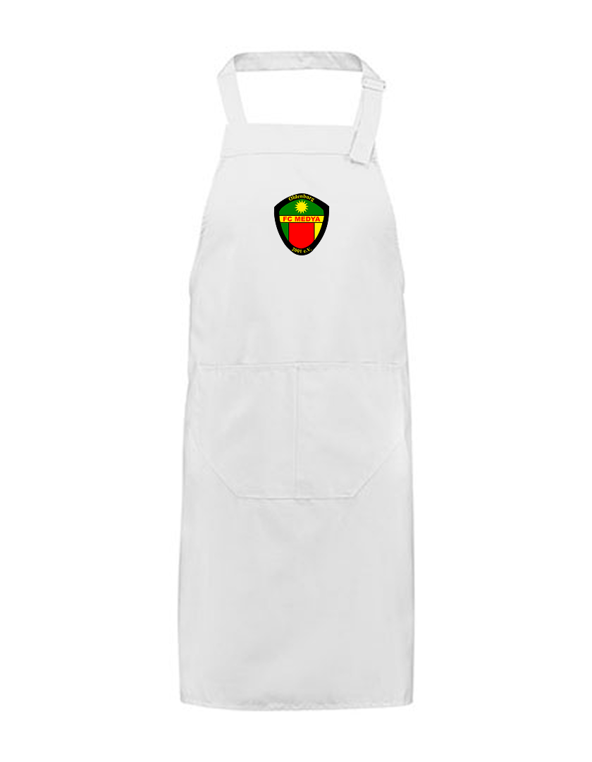 FC Medya Fan - Grillschürze weiß