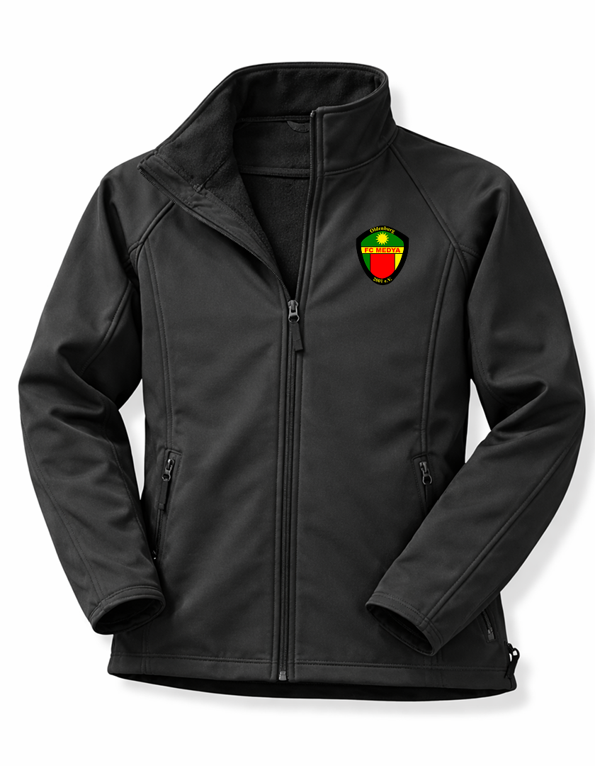 FC Medya Fan - Softshelljacke Herren schwarz