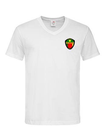 FC Medya Fan - T-Shirt V-Ausschnitt Herren weiß