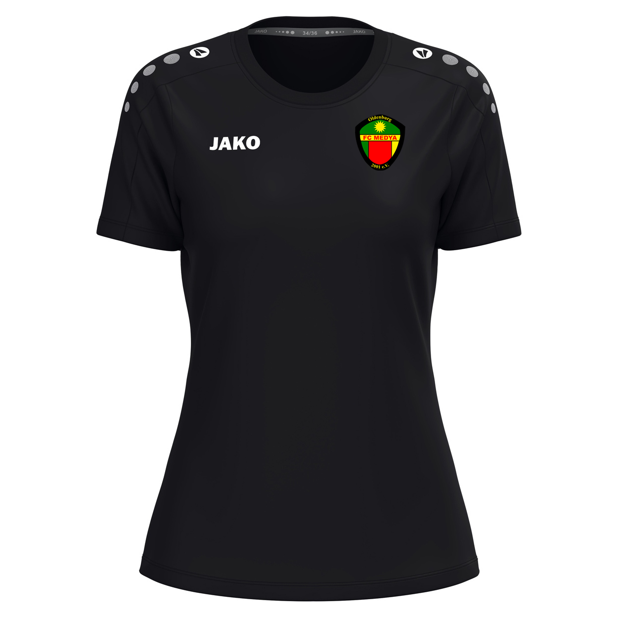 FC Medya Oldenburg T-Shirt Cotton Damen Schwarz