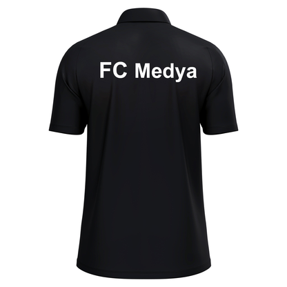 FC Medya Oldenburg Polo Cotton Herren Schwarz