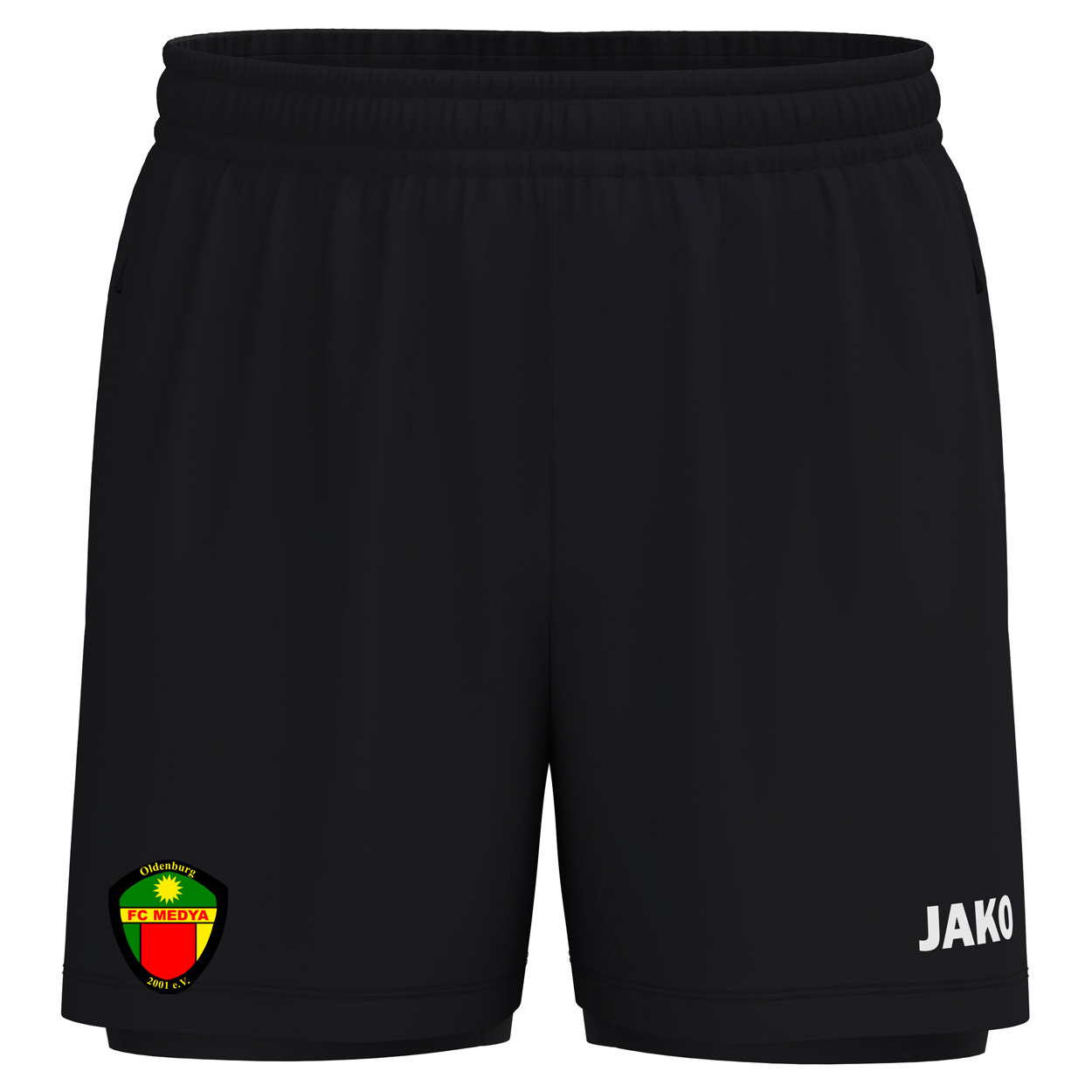 FC Medya Oldenburg 2 in 1 Short  Herren Schwarz