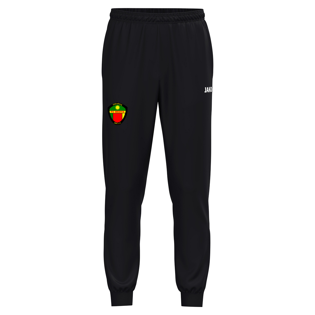 FC Medya Oldenburg Polyesterhose Herren Kurzgrößen Schwarz